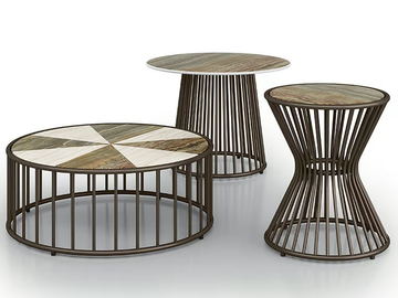 YUCCA - Round coffee table by Samuele Mazza Outdoor - view 2